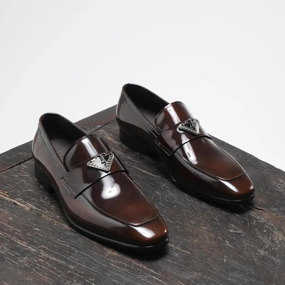 Luxury Patent Leather Loafer Shoes