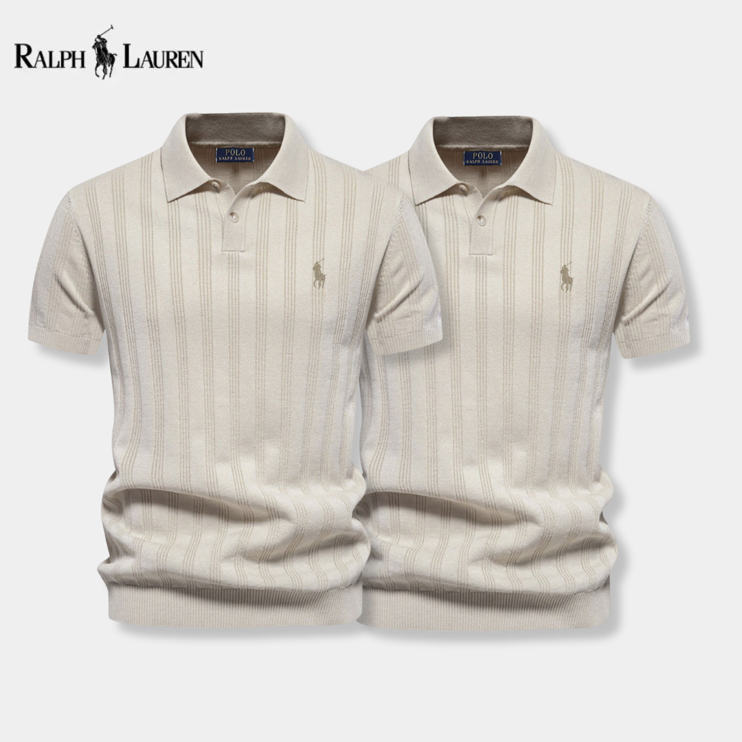 [BUY 1 GET 2] Textured Knit Polo – Professional Line by RL + Free Watch (2-Pack)