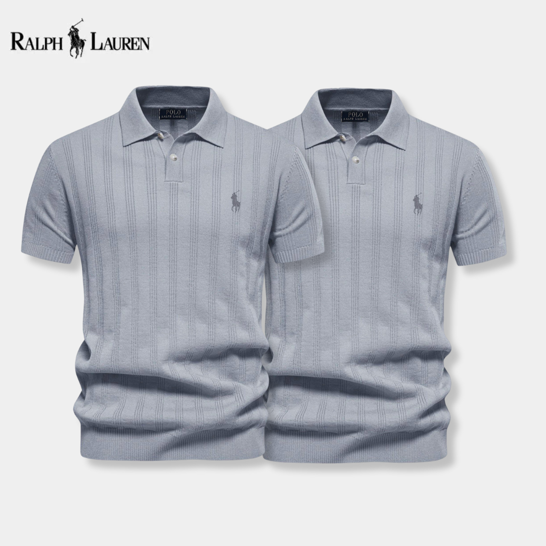 [BUY 1 GET 2] Textured Knit Polo – Professional Line by RL + Free Watch (2-Pack)