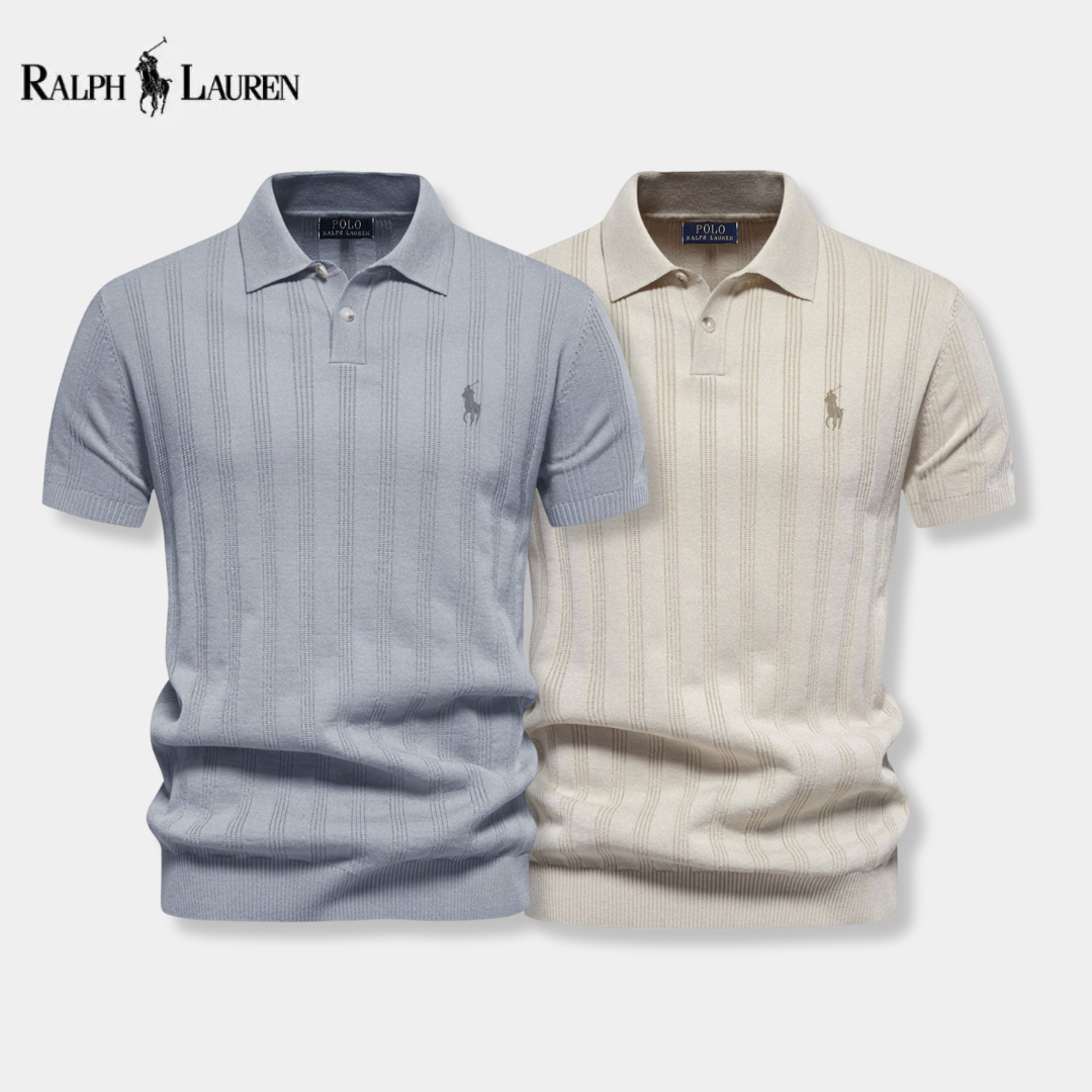 [BUY 1 GET 2] Textured Knit Polo – Professional Line by RL + Free Watch (2-Pack)