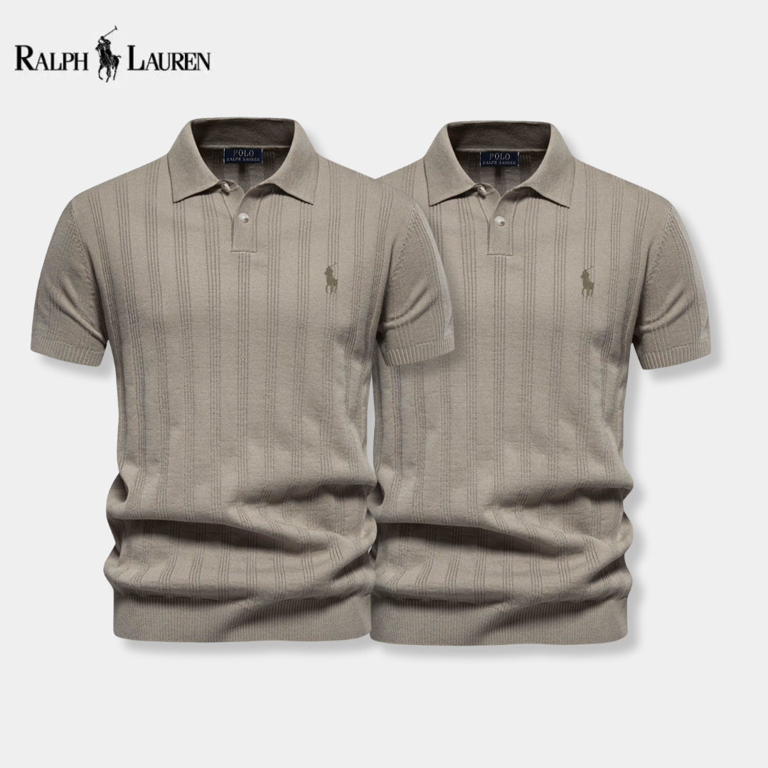[BUY 1 GET 2] Textured Knit Polo – Professional Line by RL + Free Watch (2-Pack)