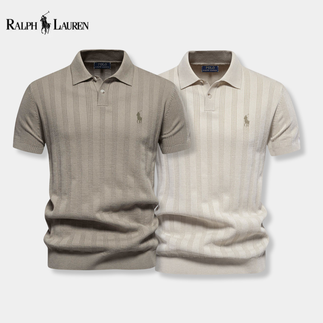 [BUY 1 GET 2] Textured Knit Polo – Professional Line by RL + Free Watch (2-Pack)