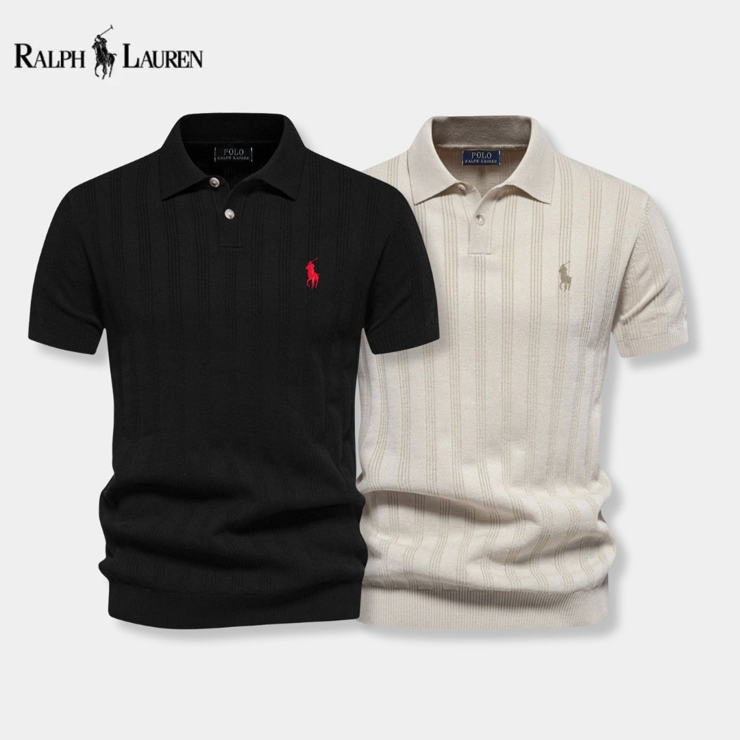 [BUY 1 GET 2] Textured Knit Polo – Professional Line by RL + Free Watch (2-Pack)