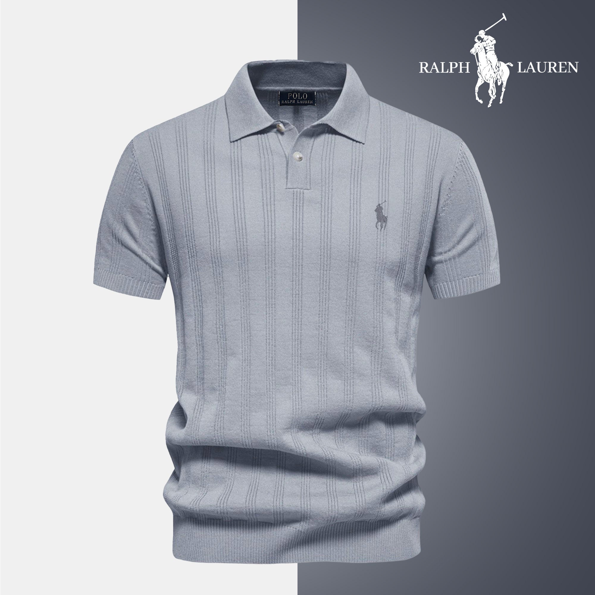 [BUY 1 GET 2] Textured Knit Polo – Professional Line by RL + Free Watch (2-Pack)