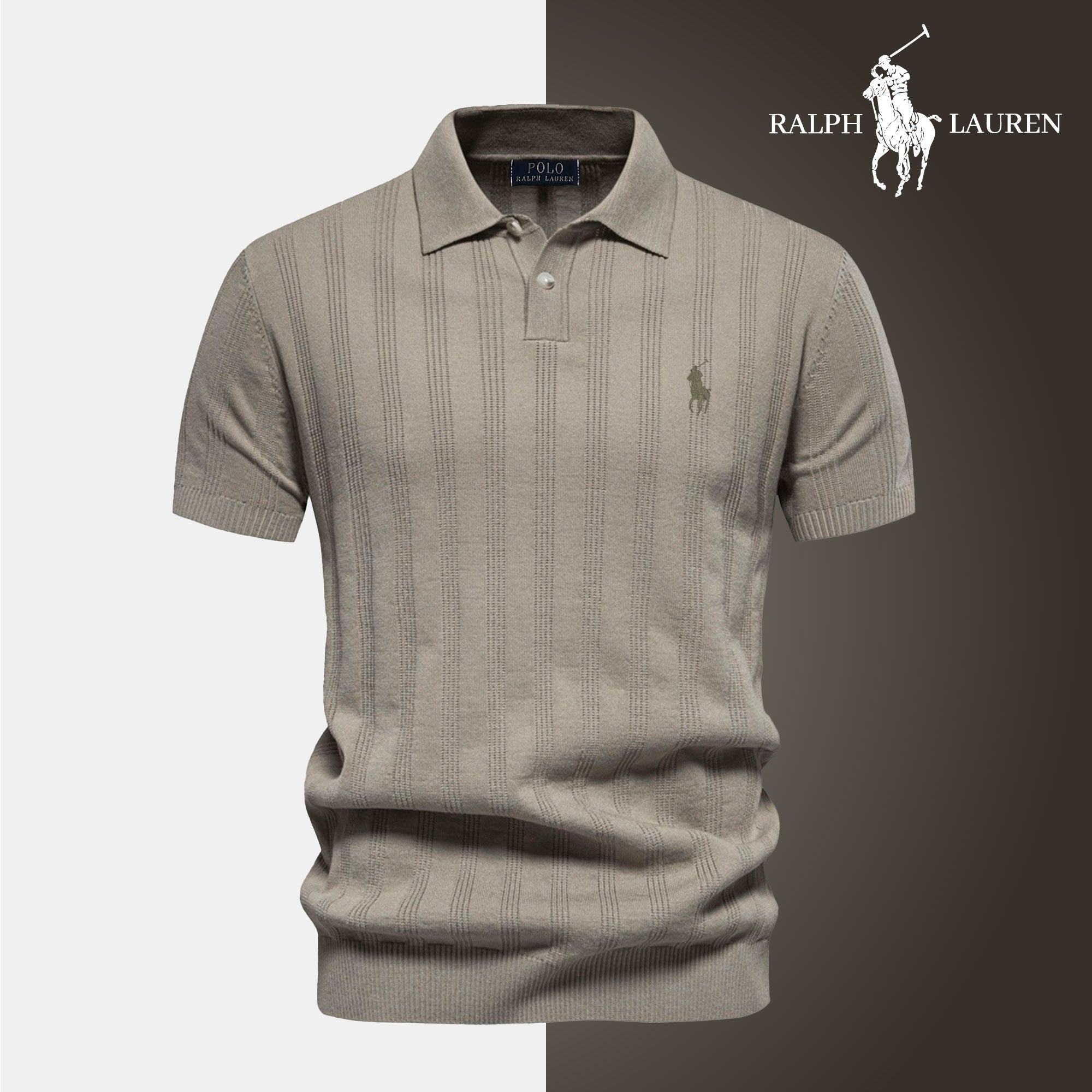 [BUY 1 GET 2] Textured Knit Polo – Professional Line by RL + Free Watch (2-Pack)