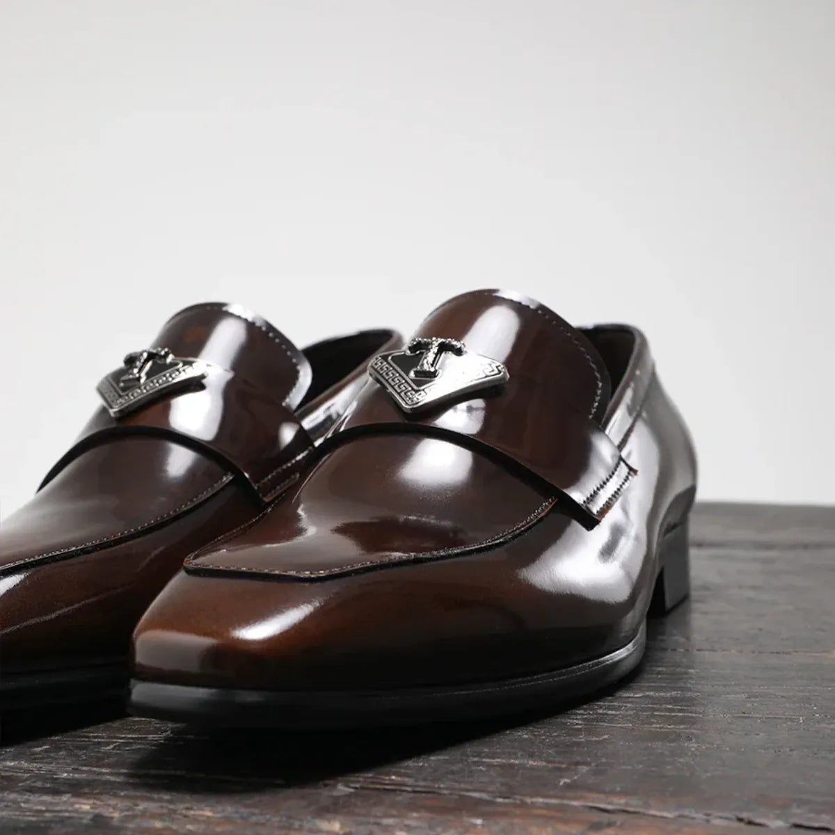 Luxury Patent Leather Loafer Shoes