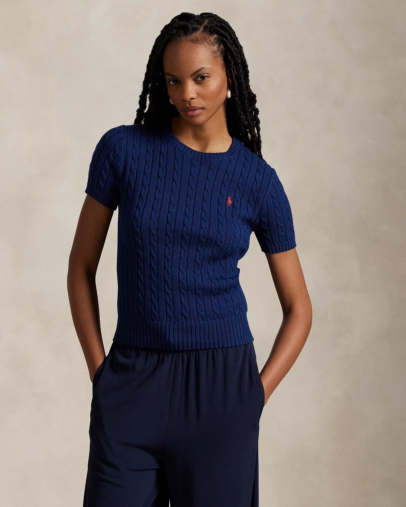 RL Sweater | Short Sleeves Braided