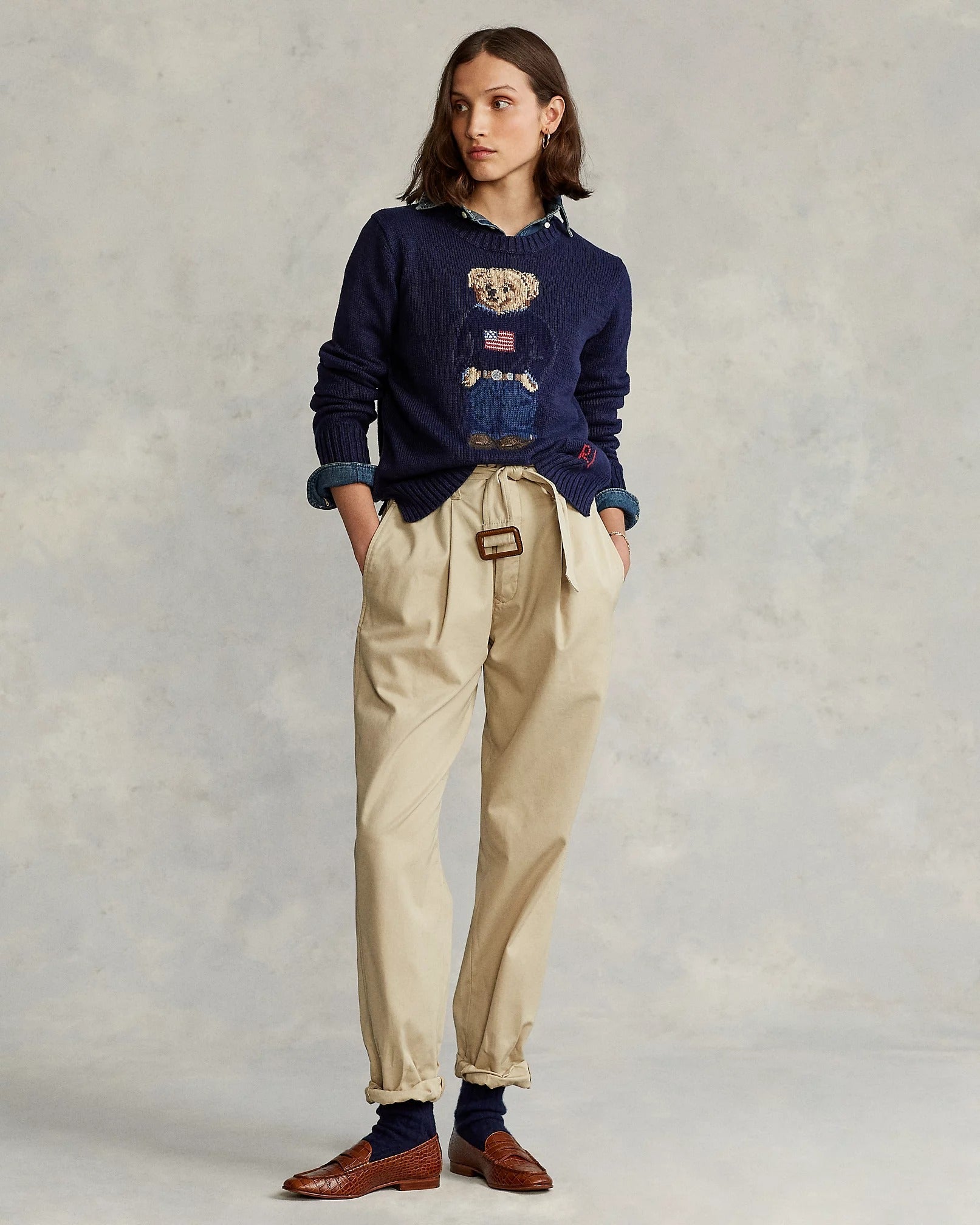 RL Sweater | Round Neck Linen