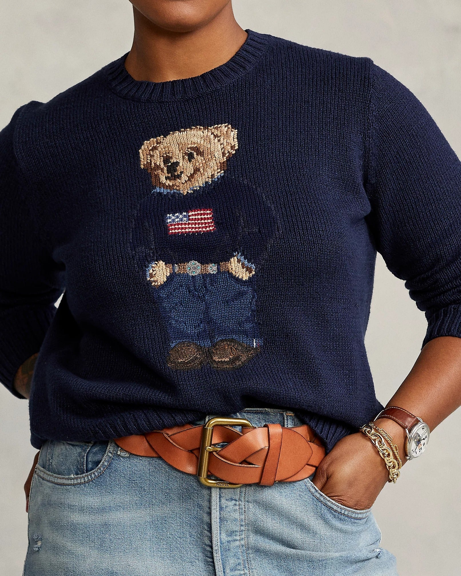 RL Sweater | Round Neck Linen