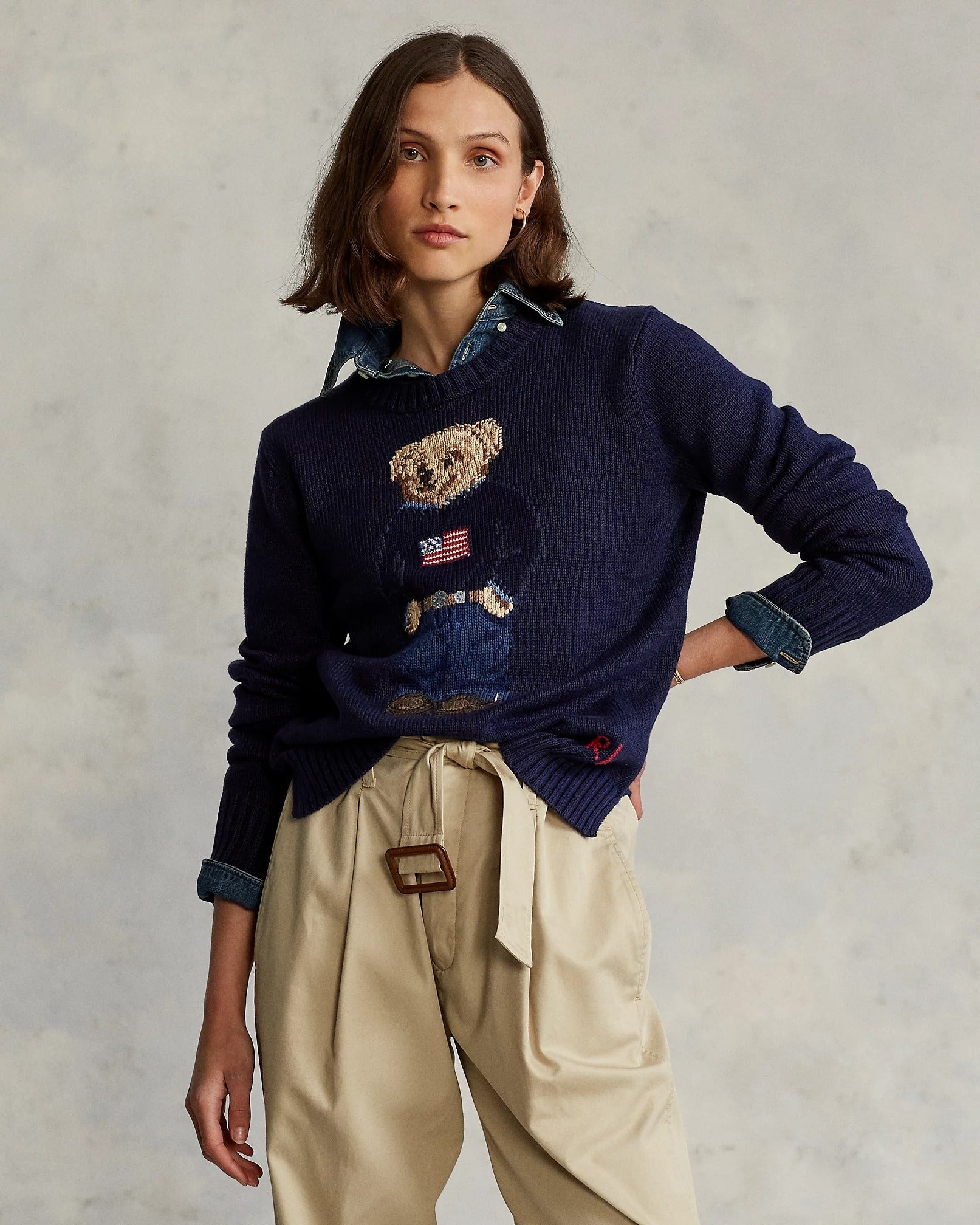 RL Sweater | Round Neck Linen